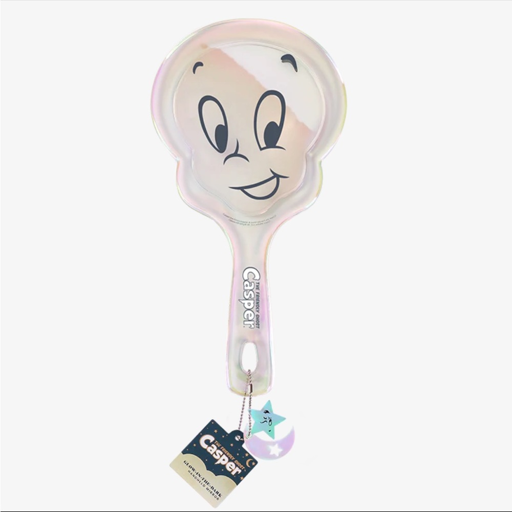 Profusion Cosmetic Casper The Friendly Ghost Handheld Glow-In-Dark Mirror New